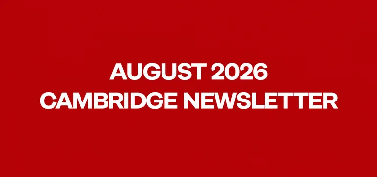 August  2026 - Cambridge Newsletter